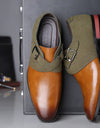 Zapatos de vestir con cubierta de colores, tendencia creativa para hombre