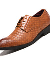 Zapatos formales de cuero para hombre, con punta estrecha