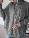 Suéter elegante para mujer, de oficina con manga de murciélago