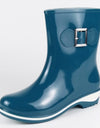 Botas de lluvia antideslizantes para mujer, de plataforma