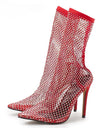 Botas transparentes De tacón alto para Mujer, a la moda, 2023