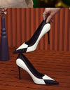 Zapatos de tacón alto a la moda para mujer, de aguja puntiagudos sexys,