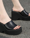 Sandalias de plataforma a la moda para mujer