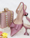 Conjunto de zapatos y bolso para mujer, de estilo, diseño elegante y a la moda