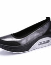 Zapatos de plataforma plana para mujer, informales sin cordones