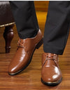 Zapatos de vestir clásicos con punta estrecha para hombre