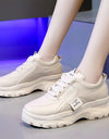 Zapatillas de deporte para mujer, de plataforma ligera a la moda