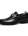 Zapatos formales de negocios de lujo, de cuero genuino para hombre