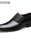 Zapatos formales de vestir de punta clásica, para hombres