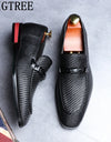 Zapatos formales para hombre, zapatos de vestir de cuero, de oficina