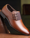 Zapatos formales de vestir de punta clásica, para hombres