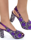 Sandalias de tacón alto para mujer, con diseño de brillantes a la moda