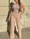 Pantalón informal ajustado de Color sólido para mujer