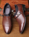 Zapatos de vestir para hombre, calzado británico de cuero genuino