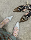Sandalias de tacón grueso con correa cruzada para mujer, elegantes y sexis