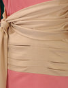 Vestido de tubo de manga larga para mujer, Midi ajustado
