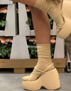 Sandalias de plataforma alta con hebilla a la moda, 35-43