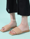 Zapatillas con diseño trenzado para mujer