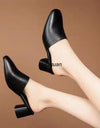 zapatillas de tacón alto con punta cuadrada para mujer, 2023