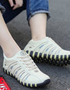 Zapatillas deportivas con cordones a rayas para mujer, zapatos informales a la moda, cómodos, talla 41, s