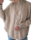 Suéter elegante para mujer, de oficina con manga de murciélago