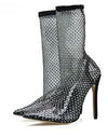 Botas transparentes De tacón alto para Mujer, a la moda, 2023