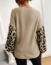 Suéter de leopardo para mujer, Jersey de punto 2022