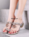 Sandalias de tacón alto con diamantes de imitación para mujer